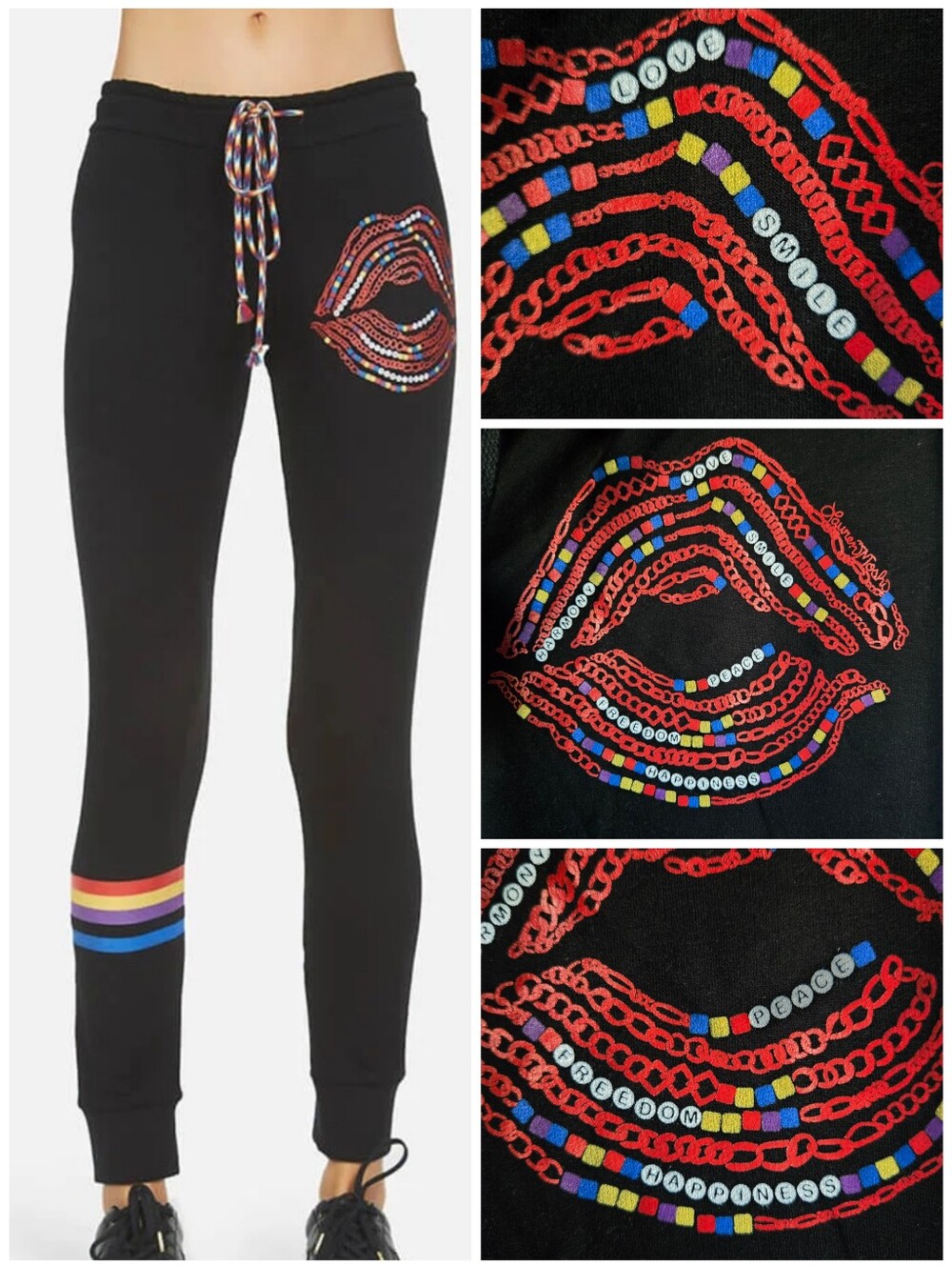 Lauren Moshi Angelina Bracelet Lip joggers